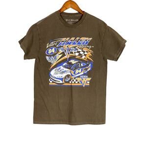 Van Halen Vintage Style 84 Racing Graphic T Shirt Short Sleeve Unisex M Brown